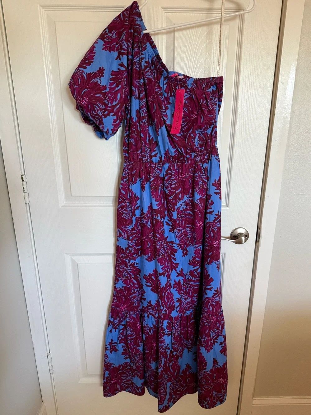 lilly pulitzer one shoulder maxi dress Lilly Pulitzer One Shoulder Maxi Dress